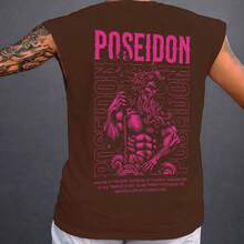 Oversized Tank Top Greek Gods Ref4620 - Rust Brown - View 1