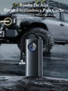 60w Bomba de inflación Multifunción Portable Jump Starter - Booster de energía de emergencia de la batería del coche de 7.4V, cargador del coche y arranque de la batería del vehículo - Inalámbrico - Ver 3