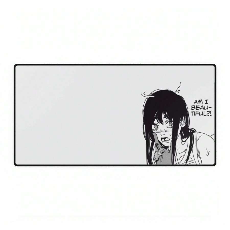 Am I Beautiful Gaming  Yoru War Devil Asa Mitaka Desk Mat Mouse Pad Mouse Pad Gaming - Desk Mat For Keyboard And Mouse - Large Mouse Pad For Desk With Non-Slip Base, Desks Pad Mat For Game, Office And Home - White(Rubber) - View 1