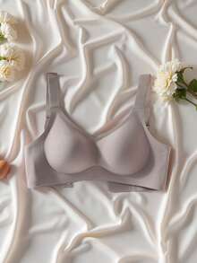 3pcs Simple & Comfortable Sports Bras For Women, Wireless, Solid Color - Multicolor - View 5