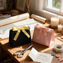 20pcs Mini Packaging Bags, Lace Small Paper Bags, Ribbon Bow Delicate Packaging Bags, Gift Boxes, Small Gift Bags, Suitable For Wedding Party, Candy Packaging - Lace-trimmed Paper Bag - View 8