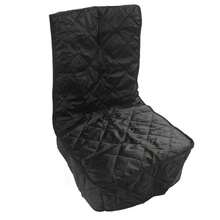 Dog Car Seat Cover Black Soft Waterproof Scratch Proof Oxford Fabric Pet Front Seat Cover Protector - Negro - Ver 10