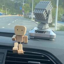 1pc Wooden Swinging Puppet Figurine, Interesting Car Decor, Swinging Ankle Wooden Doll, Car Accessories, Car Decor, Dashboard Decor, Handmade Wooden Car Decoration, Car Figurine Ornament Office Desk Desk Office Supplies Office Decor - A - View 6