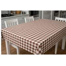 Toalha Térmica de Mesa Tema Xadrez – Proteção, Estilo e Praticidade para o Dia a Dia - Marrom Claro - Visão 5