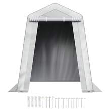 Casette da giardino - Grau, spitzes Dach, 6FTx6FT, Einzeltür - Visualizzare 8
