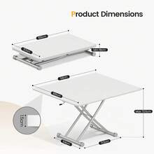 Extendable Dining Table, Modern Height Adjustable Coffee Table, White Party Table For Living Room, Dining Room - White - View 4