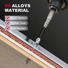 High-Magnetic Screwdriver And Drill Bit Set, 6 Pieces Of K5 Impact-Resistant And Non-Slip Drill Bits, Precision Magnetic Drill Bits, Suitable For DIY/Professional Use, Flat, Cross-Head, PZ Tip, 25, 50, 65, 70, 90, 150 Mm. LYBN - 6pcs - 查看 8