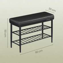 Cuero Sintético para Zapatero, Negro - Negro - Ver 4