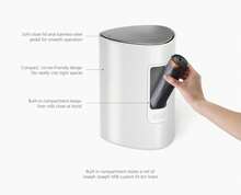 Joseph Joseph EasyStore 5L Steel Pedal Trash Can With Liner Storage Pocket, Soft-Close Lid, Bathroom/Bedroom Bin - MàuB - Xem 4