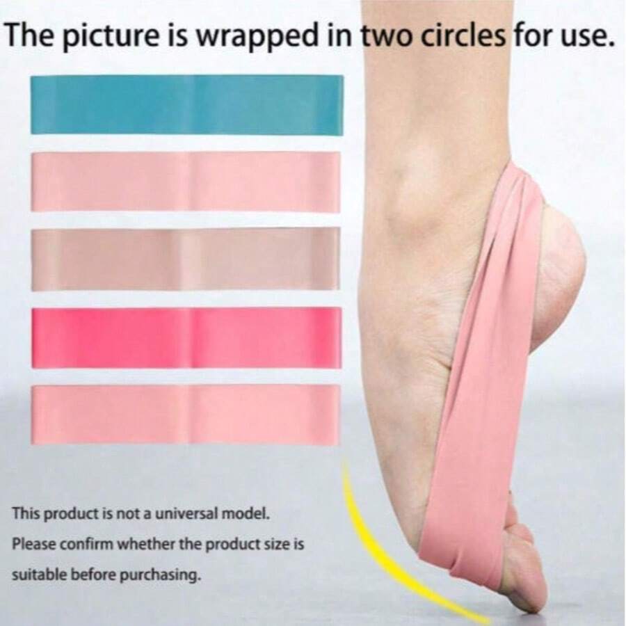 1pc Latex Ballet Foot Stretcher, Professional Skin-Friendly Elastic Band For Ballet Training, Fitness Studio Accessory - Multicolor - View 1