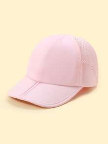 1pc Soft & Skin-Friendly Solid Color Foldable Baseball Cap, Quick-Drying Breathable Fabric - 1PC - View 18
