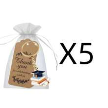 15Pcs/Set Graduation Hat Keychain Number Pendant Keychain, Suitable For Graduation Souvenir Gifts - Multicolor - View 7