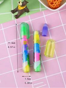 1pc Modern Random Fruit Style Pencil Eraser, Gift For Students - Multicolor - View 5