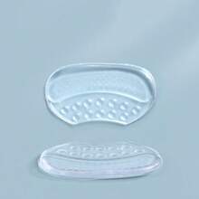 2pcs Silicone Heel Grips, Invisible Anti-Slip Heel Pads For High Heels, Shoe Size Adjuster - Clear - View 8