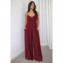 Duna Long Jumpsuit With Wide Legs - Màu Tím - Xem 1