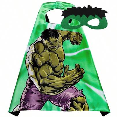  2pcs/Set Marvel Masquerade Frozen Mask Cape Cloak Anime Spider Man Cloak Action Figure Marvel Toys Cosplay Party Gift New Year's Gift, Valentine's Day Gift, Easter Gift