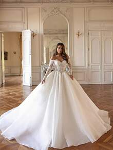 Exquisite High Neck Mermaid Wedding Dress With High Slit In Satin – Sophisticated Floor-Length Bridal Gown Featuring A Graceful Turtleneck Design, Daring Leg Reveal, And Figure-Hugging Mermaid Silhouette In Lustrous Satin, Perfect For Weddings, Christmas Galas, Halloween Balls, Formal Dances, Birthday Celebrations, And Special Evening Events. A Versatile Choice For Wedding Receptions, Holiday Parties, Anniversary Dinners, Luxury Getaways, Black-Tie Occasions, Cocktail Gatherings, Bridal Showers, Wedding Guest Attire, Graduation Formals, Homecoming Events, And As A Dramatic Bridesmaid Or Statement Evening Gown. - 白色 - 查看 1