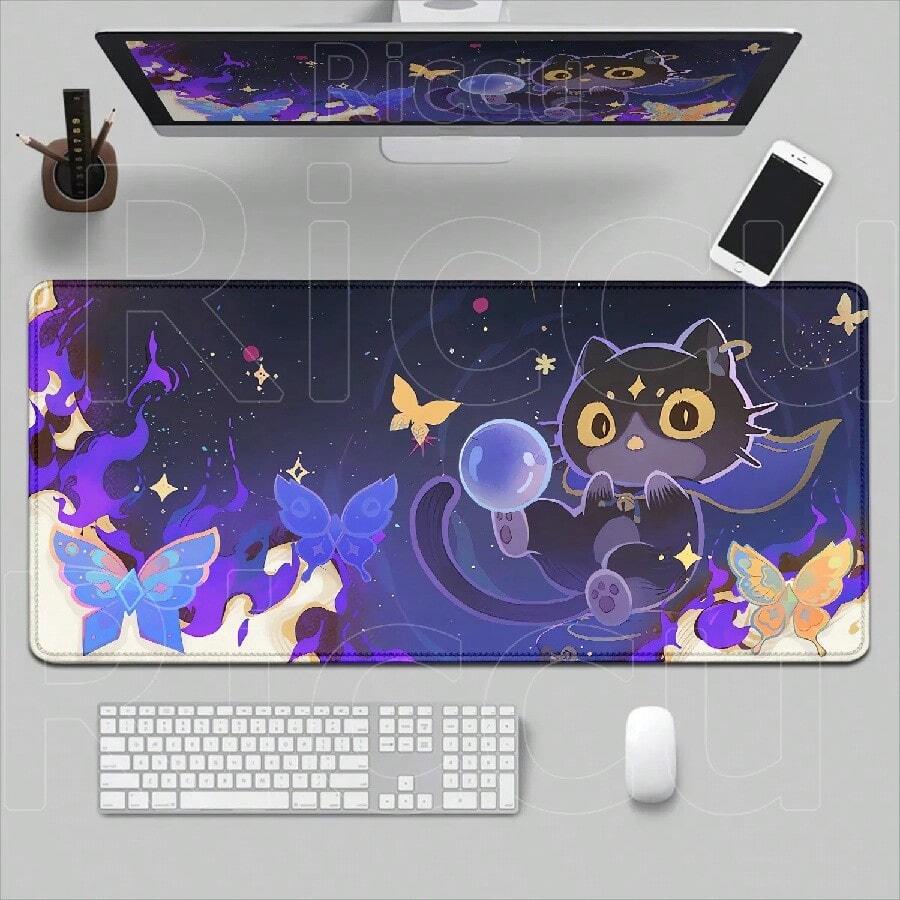 Nordkalai Character Pattern Gaming Mouse Pad Zibai Columbina Nefer Computer Accessories Large Desk Mats Lock Edge(15).Jpg - 鼠標墊 - 查看 1