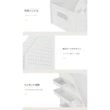勉強机＆デスクがスッキリ！コンパクト卓上収納ラック 有孔ボードで文具・本・ファイルまとめ収納 - 大きいサイズ - アクセサリー付き - チェックする 8