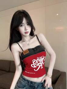 Women Tank Tops & Camis - Red - View 1