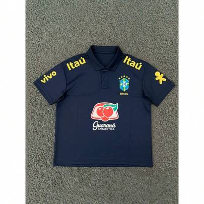 Camisa Polo Seleção Brasileira Brasil Streetwear Casual