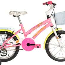Bicicleta Infantil Aro 16 Lolla Branca Laranja Verden Bikes - Rosa chiclete - Visão 3