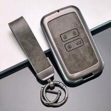 Zinc Alloy Leather Key Case For Renault Captur Koleos Kadjar Arkana Megane Dacia Duster Sandero Stepway Key Holder Cover Chain - A - View 9