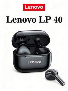 Lenovo thinkplus LP40 headphones Wireless Bluetooth 5.0 sports noise cancelling headphones Chinese package - 黑色 - 查看 1