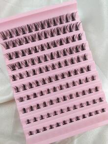 120 Pcs Cluster Eyelashes Natural Look D Curl Fluffy DIY Eyelashes Wispy Individual False Eyelashes Curling 8-16mm Lash Clusters Eye Lash Clusters Individual Eyelashes Lashes Fake Lashes - D - View 7