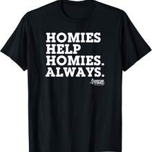 Homies Help Homies T-Shirt - Black 3 - View 1