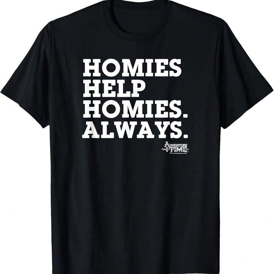 Homies Help Homies T-Shirt - Black 3 - View 1