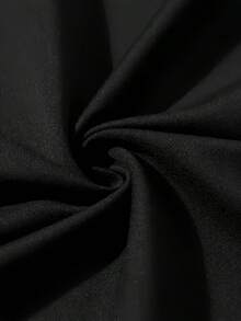 casual de verano, cómoda, de corte regular, cuello redondo y manga corta para atuendos informales y actividades al aire libre, ropa de uso diario, camisa ligera y llamativa, moda masculina. - Negro - Ver 3