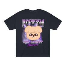 2026 Valentinstag Welpen-Geist-Tier T-Shirt im Bootleg-Stil, SKZOO Fan-Merch - Schwarz - Übersicht 1
