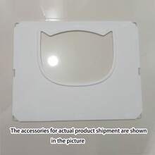 DIY Assembled Kitten Cage With Transparent Panel, Large Cat House With Pullout Litter Box, Multi-Tier Cat Villa - Multicolor - View 6