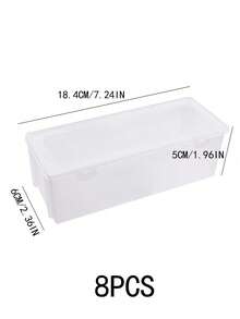 Caja organizadora transparente con tapa para esmaltes de uñas, estuche de almacenamiento y exhibición para herramientas de arte de uñas - transparente - Ver 11