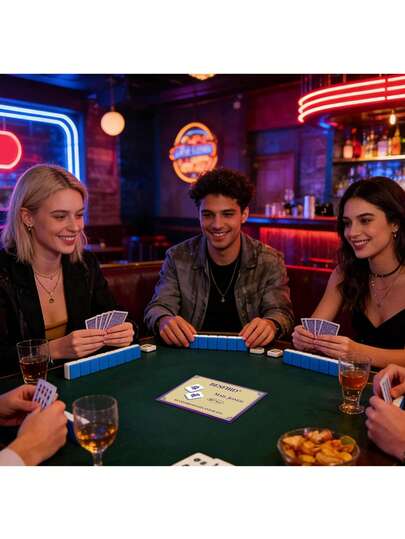 4 Mahjong Tiles, Mahjong Instruction Manual, Score Card - Large Font For Easy Reading - American Mahjong Rule Cards, Perfect Gift