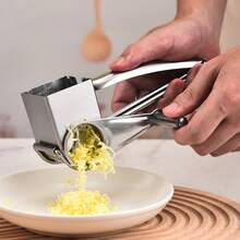 1pc Multi-Functional Stainless Steel Zester Grater, Manual Lemon Zester, Cheese Grater, Ginger Shredder, Kitchen Tool For Vegetables And Garlic - Multicolor - View 5