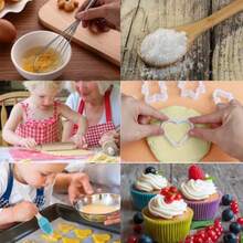 11 piezas Lindo set de hornear para niños - Delantal amigable para niños, moldes y herramientas de hornear - Utensilios de cocina educativos adecuados para niños - Multicolor - Ver 4
