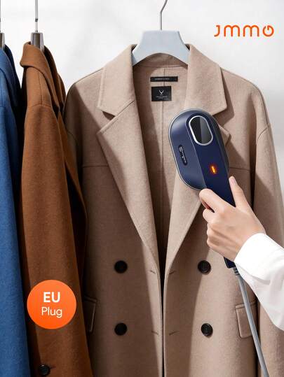 JMMO Mini Handheld Garment, Portable Clothes Iron, No Steam Iron, Constant Temperature, Micro Pressurized System, Smooth Sole Plate, Gliding Iron, Household & Dorm Use-EU Plug