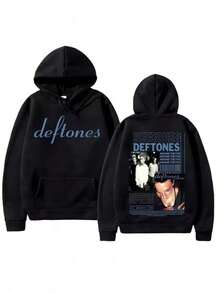 Deftoness Hoodie Around Fur Album Print Clothes Men Classic Harajuku Gothic Aesthetic Hoody Women Men  Sweatshirt Essentials Hoodie Hoodie Women Sweatshirts Women Hoodies Men's Hoodie Sweatshirts Men Essentials Fear - 黑色 - 查看 6