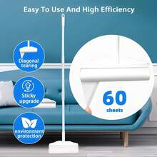 Microfiber Mop, Ceda Compatible Replacement Pack - Commercial Mop Replacement Pack, 54-Inch Stainless Steel Handle, Includes 2 Wet Mop Heads And 1 Handle, Plus 2 Blue Microfiber Cloths - 1 - 查看 3