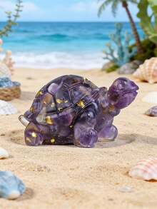 1/3/6/12pcs Multi-Color Crystal & Resin Sea Turtle Decorations - Healing Gemstone Pocket Decor, Suitable For Home Living Room Bedroom Office Aquarium Ornaments - Sea Turtles - View 10