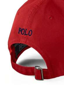 Polo Ralph Lauren Soft-Top Cotton Baseball Cap - Unisex Style - Red - View 4