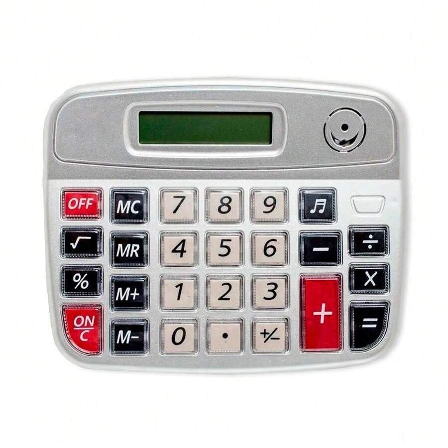 Calculadora De Mesa Escritório 8 Dígitos Max-9835a Unidade Prateado CALCULADORA 8DIG PILHA 12X15CM - Multicolorido - Visão 1