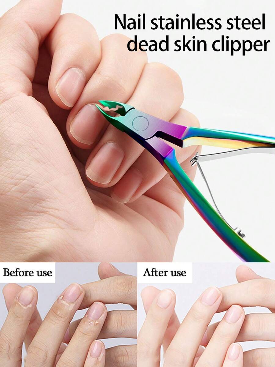 5/3/2/1 Pcs Stainless Steel Nail Clipper Set, Nail Trimmer, Cuticle Nipper, Nail Care Tools - Multicolor - View 1