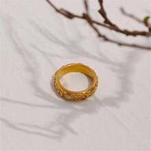 1pc Sparkling Zirconia Elegant Women's Ring - Gold - View 2