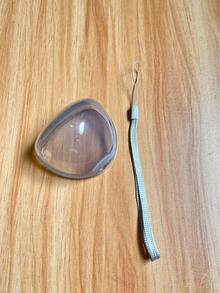 1/2/4 piezas Estuche para chupete con correa, adecuado para pasear, viajar, cochecito (chupete no incluido) - Gris - Ver 10