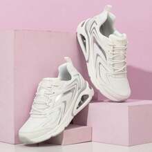 Skechers SKECHER STREET Series Women's Casual Shoes, Minimalist Daily Casual Sports Shoes, 177425-WSL - White/Silver - View 3