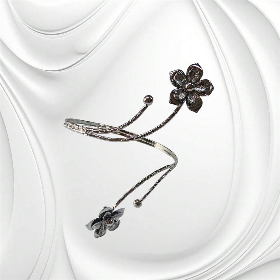 Gold Plated Forearm Bracelet - 銀 10 - 查看 1