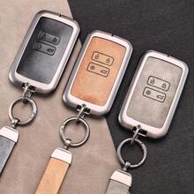 Zinc Alloy Leather Key Case For Renault Captur Koleos Kadjar Arkana Megane Dacia Duster Sandero Stepway Key Holder Cover Chain - A - View 7